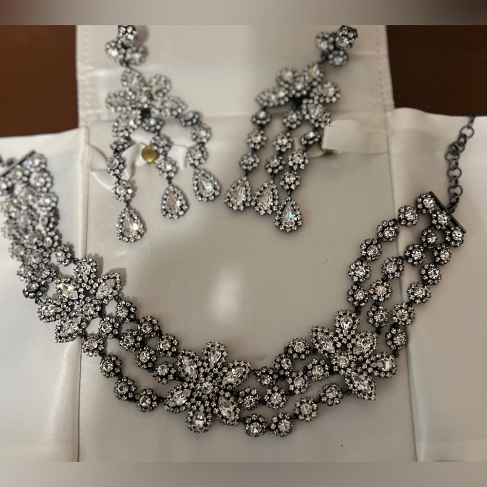 Christian Dior RARE Vintage Haute Couture Choker and Earrings Jewelry Set